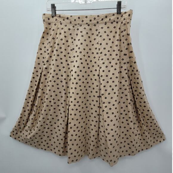 Charter Club Vintage Tailored Button Up Midi Pleated Skirt Set 2 Piece Outfit - Picture 4 of 15